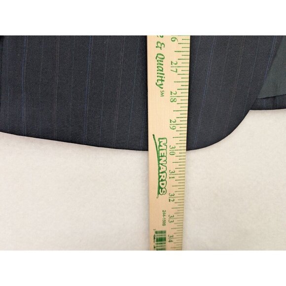 Towncraft Men's Blazer Jacket Size 42S Blue Pinstripe Sport Coat - Picture 7 of 16